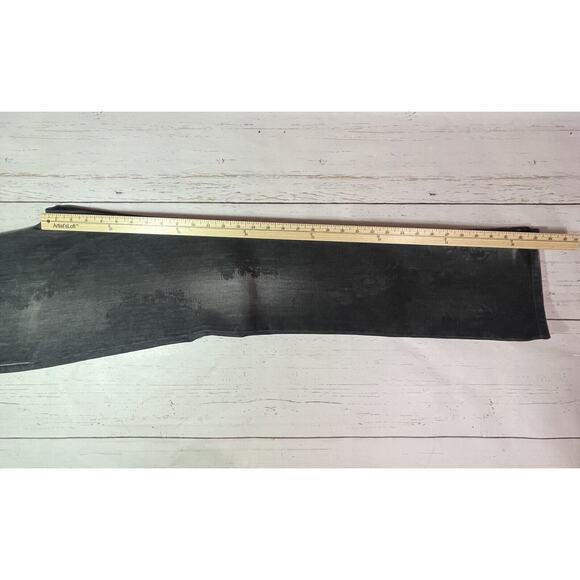 Legatte Jeans Womens 12 Black Charcoal Wash Vintage Floral Straight  Made Italy - Picture 8 of 11